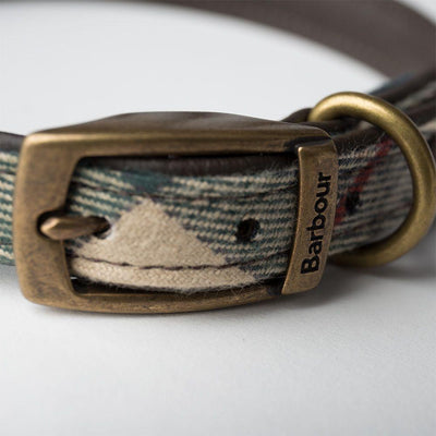 Land Rover Barbour Leather Dog Collar