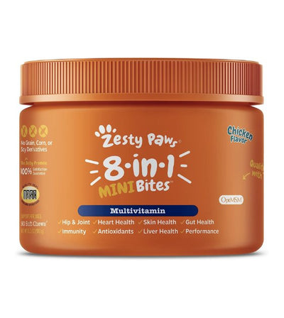 Zesty Paws 8-in-1 Mini Bites Multivitamin Supplements for Small Dogs (Chicken Flavour) - Good Dog People™