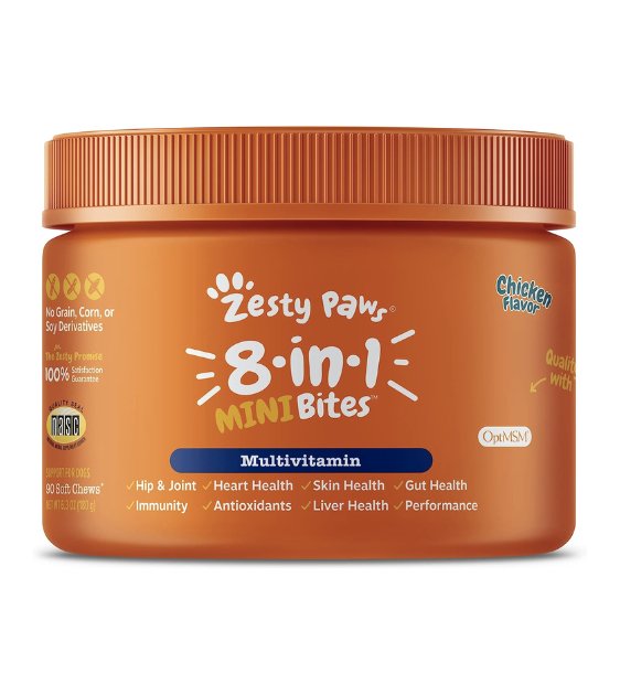 Zesty Paws 8-in-1 MINI Bites Multivitamin Supplements for Small